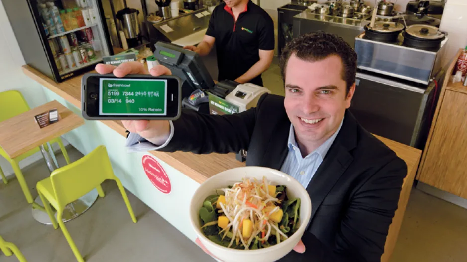 mCards payments in action at the point of sale